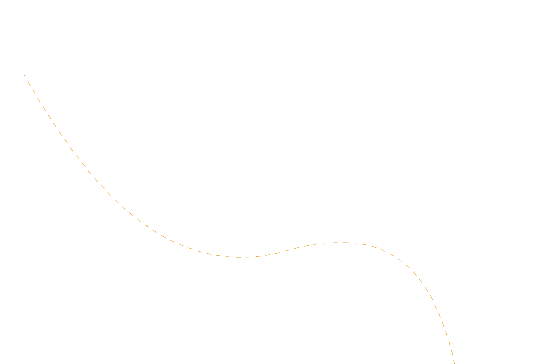 Dashed route line illustrating a freight shipping path